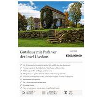 Gutshaus Haus Park vor Usedom - 960.000,00&nbsp;EUR Kaufpreis, ca.&nbsp; 553,00&nbsp;m&sup2; in Wolgast (PLZ: 17438)