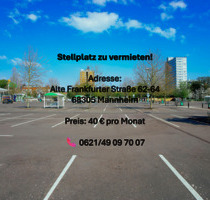 Stellplatz zu vermieten - Alte Frankfurter Straße (nähe Daimler) - Mannheim Gartenstadt