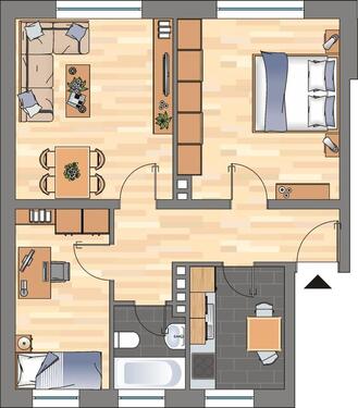 Foto - 3 Zimmer Etagenwohnung zur Miete in Bremerhaven