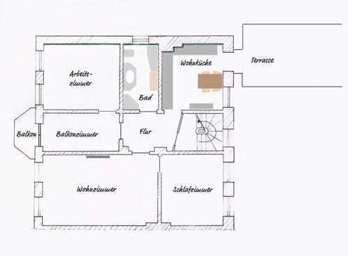 Foto - Etagenwohnung zur Miete in Rostock