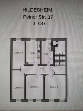 Foto - Gut geschnittene 4- Zimmer-Wohnung in Hildesheimer Nordstadt