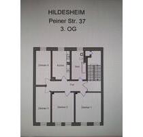Gut geschnittene 4- Zimmer-Wohnung in Hildesheimer Nordstadt