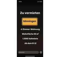 4 Zimmer Wohnung in Reutlingen Gönnigen - Gomaringen