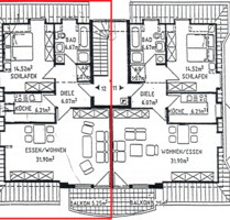 2-Zimmer Dachgeschosswohnung mit Balkon - Oranienburg