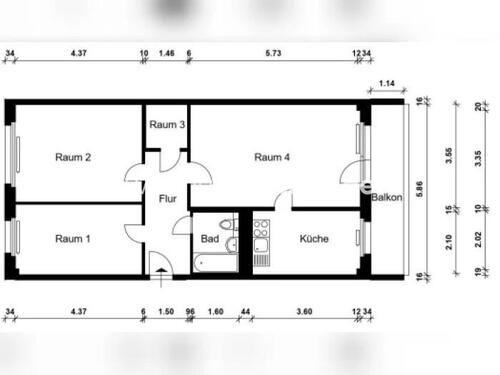 Foto - Etagenwohnung in Leipzig zur Miete