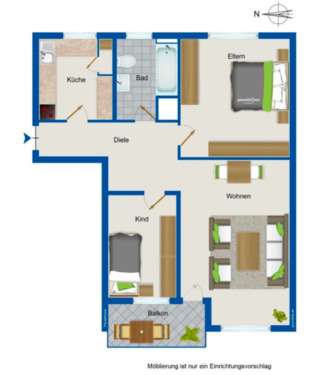 Foto - 3 Zimmer Etagenwohnung in Hamm