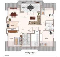 4 Zimmer DG Wohnung, 2 Bäder, Klima, Garage - Zwingenberg