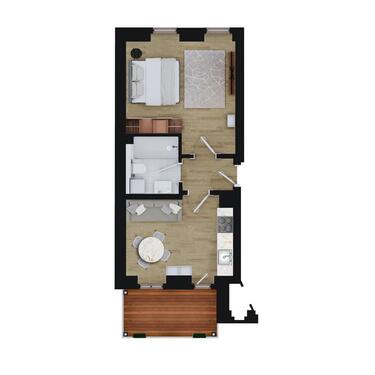 Foto - Helle 2-Raum-Wohnung mit Balkon in Böhlitz-Ehrenberg, Leipzig