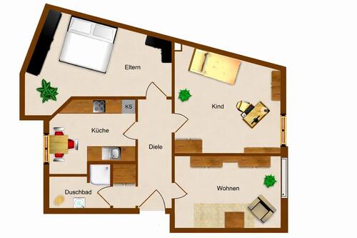 Foto - 3 Zimmer Erdgeschoßwohnung zur Miete in Magdeburg