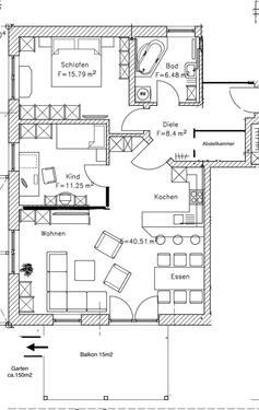 Foto - 3 Zimmer Etagenwohnung zur Miete in Pegnitz