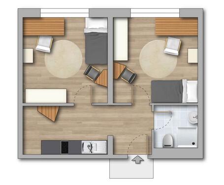 Foto - 1 Zimmer Etagenwohnung zur Miete in Greifswald