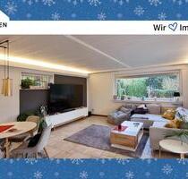 Ruhige Wohnoase mit großer überdachter Terrasse: Blick ins Grüne ohne Gartenarbeit! - Rietberg