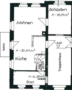 Foto - Mietwohnung 2 Zimmer 48,4 qm Zentrale Lage