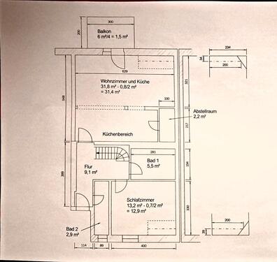Foto - Maisonette saniert 4-Zimmer,Balkon,Doppelgarage