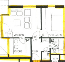 2-Zimmerwohnung im ruhigen Wohngebiet (565-12) - Korbach