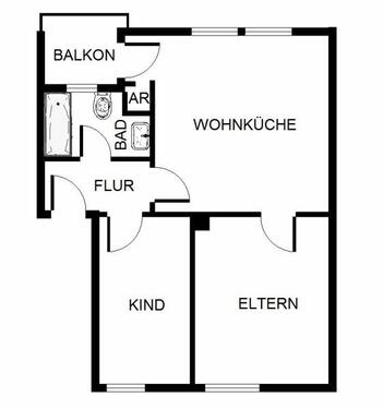 Foto - 2.5 Zimmer Etagenwohnung zur Miete in Gelsenkirchen