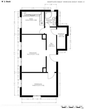 Foto - 2 Zimmer Etagenwohnung zum Kaufen in Dresden