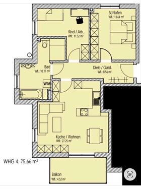 Foto - Gut erhaltene 3-Zimmerwohnung in Berching zu verkaufen