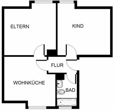Foto - 2 Zimmer Dachgeschoßwohnung zur Miete in Kamen