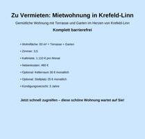 Moderne Wohnung mit Garten & Terrasse - Krefeld Gellep-Stratum