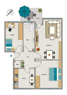 Foto - Etagenwohnung zur Miete in Essen