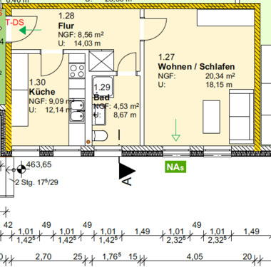 Foto - Etagenwohnung zur Miete in Brand-Erbisdorf