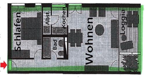 Foto - 2 Zimmer Etagenwohnung zur Miete in Landsberg