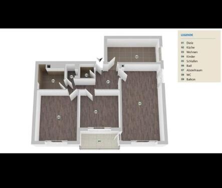 Foto - 3-Zimmer Wohnung mit Balkon im 2. OG in Mainz-Bretzenheim