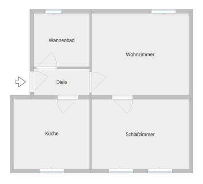 Foto - ~ Frisch renoviert mit modernem Bad und Küche ~