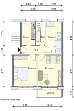 Foto - 3 Zimmer Etagenwohnung zur Miete in Aschersleben