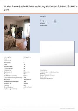 Foto - Modernisierte & teilmöblierte Wohnung mit EinbaukücheBalkon Bonn