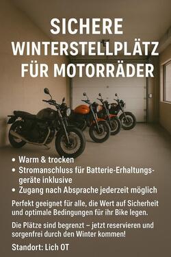 Foto - Winterstellplätze für Motorräder – warm & trocken