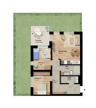 Foto - Exklusive Neubau-Wohnung im Herzen von Friedrichsfehn! Bezugsfertig 01.03.2026!