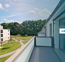 Modern, barrierefrei, geborgen: Schicke 2-Zi.-Whg. mit Balkon, Einbauküche & seniorengerechtem Bad in Neubau - Verl