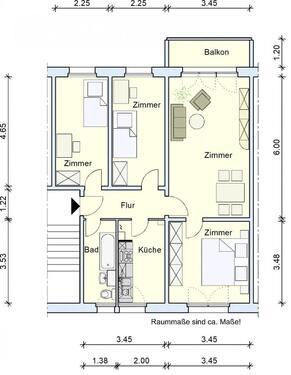 Foto - 4 Zimmer Etagenwohnung zur Miete in Aschersleben