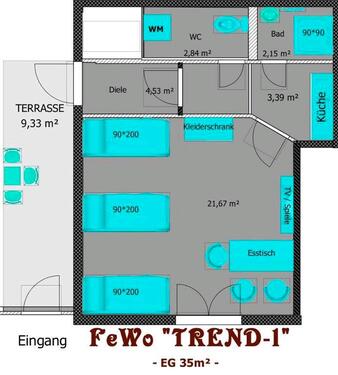 Foto - 2 Zimmer Erdgeschoßwohnung zur Miete in Hofgeismar