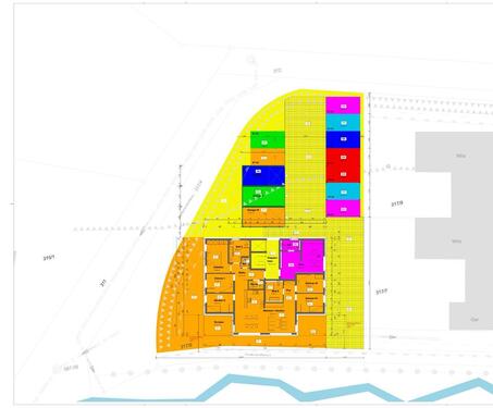Foto - Büroraum mit Küchenbereich und Bad