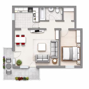 Foto - 2 Zimmer Etagenwohnung in Woltersdorf