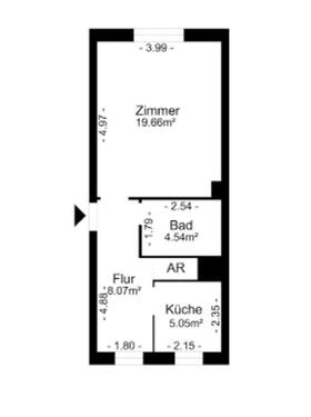 Foto - 1 Zimmer Erdgeschoßwohnung zur Miete in Berlin
