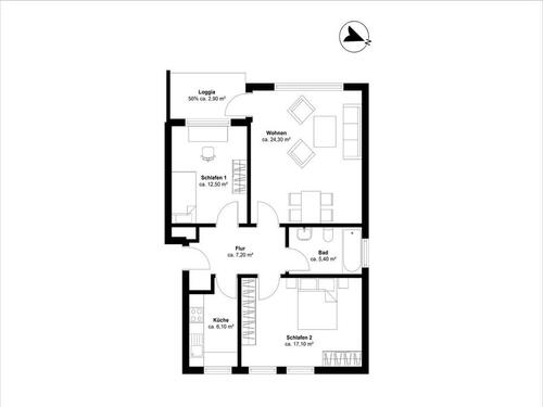 Foto - 3 Zimmer Hochparterre zum Kaufen in Hamburg