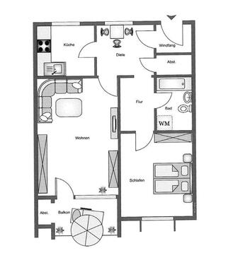 Foto - 2.5 Zimmer Etagenwohnung zur Miete in Hamburg