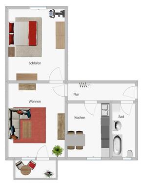 Foto - zentral gelegene Wohnung im.2 Obergeschoss mit Balkon