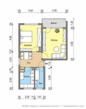 Foto - Sanierte 2 Zimmerwohnung mit Balkon