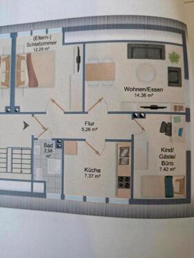 Foto - 5 Zimmer Dachgeschoßwohnung zur Miete in Meppen