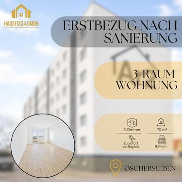 Foto - Einziehen leicht gemacht: 4-Raum-Wohnung in Oschersleben