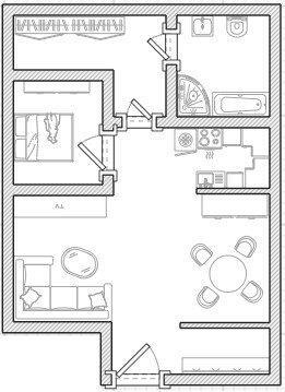Foto - 2 Zimmer Dachgeschoßwohnung zur Miete in Prenzlau