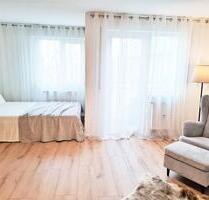 Moderne, vollmöblierte 1-Zimmer Wohnung mit Balkon, EBK und TG-St - Fürth Bislohe