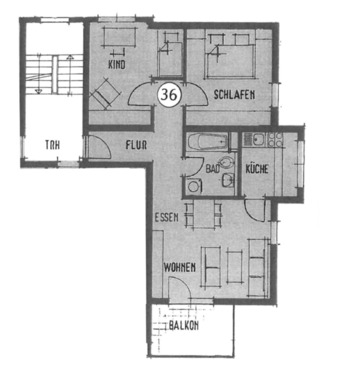 Foto - 3,5 Zimmerwohnung mit 2 Stellplätzen in Unterheinriet