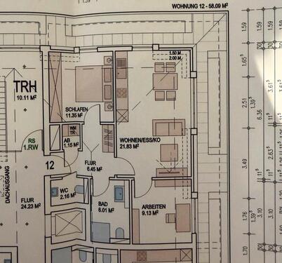 Foto - 2 Zimmer Dachgeschoßwohnung zur Miete in Wardenburg