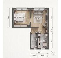 2-Zimmer-ETW Leipzig-Marienbrunn, Einzugsfertig inkl. Möbel & EBK